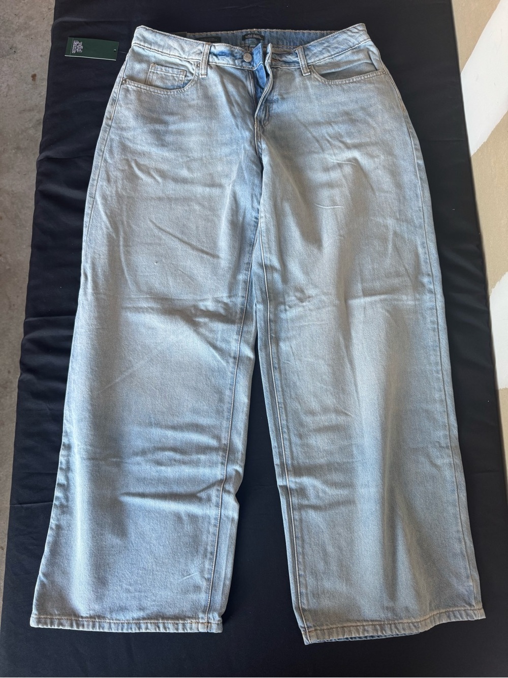 Wild Fable Size 10 Low Rise Baggy Wide Leg Jeans Light Wash Denim NWT